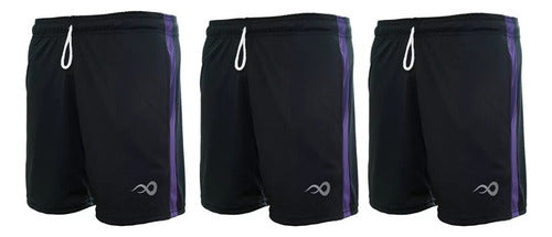Sporty Men's Running Tennis Padel Shorts Pack X3 12