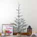 Northlight Artificial Snowy Pine Christmas Tree with Burlap Base 1