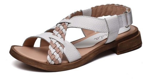 Handmade Padded Braided Cowhide Women's Sandals - Luly 11