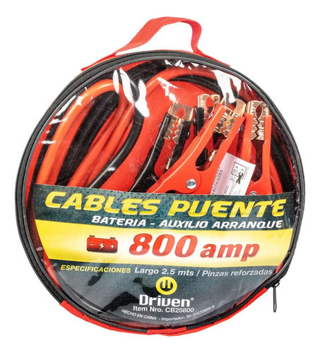 Driven Juego De Cables Arranque 800 Amperes Con Bolso Avant 1