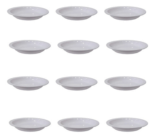 Plastic Ware Round Shallow Melamine Plate 23 cm Narrow Edge Pack of 12 0