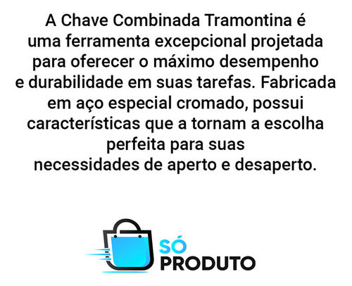 Chave Combinada 21 Mm Tramontina Aço Cromado 1