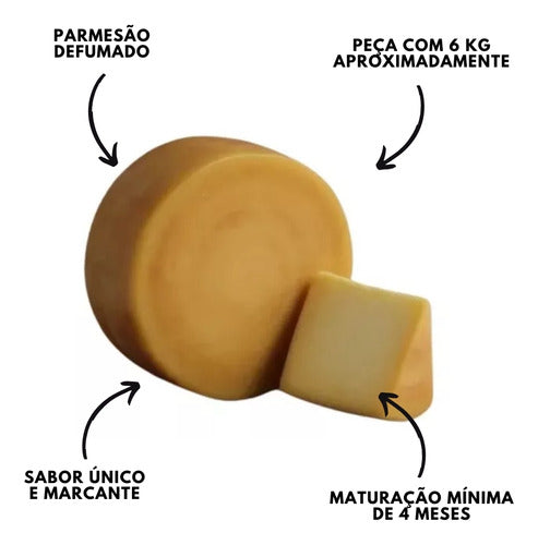 Frios Queijo Parmesão Defumado De 6 Kg Top Da Canastra 1