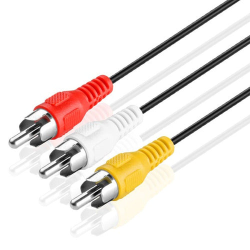 Macars Cable 3 Rca A 3 Rca Audio Y Video 1.80 Mts M-250 1