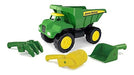 Tomy John Deere 15 Big Scoop Dump Truck with Sand Tools 0