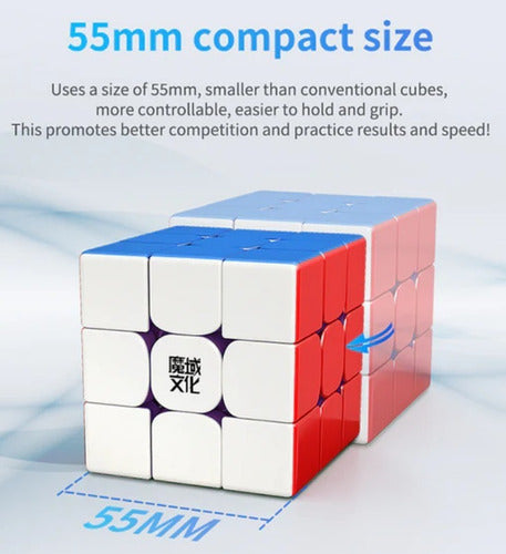 Moyu Rubik Weilong WR 55mm Magnetic Maglev Puzzle 3