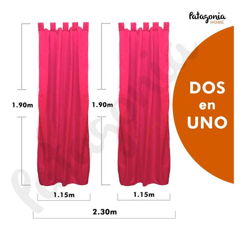 Ambience Curtain 2.30 Wide X 1.90 Long Microfiber 129