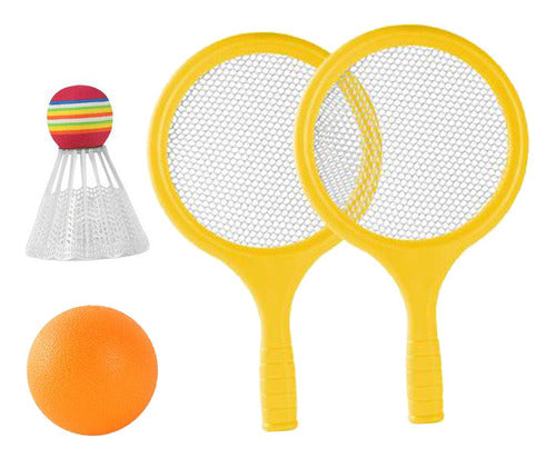 Conjunto De Tênis De Badminton Infantil Conjunto De Amarelo 6