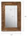 Barnyard Designs 24x36 Wood Farmhouse Wall Mirror, Wooden La 4