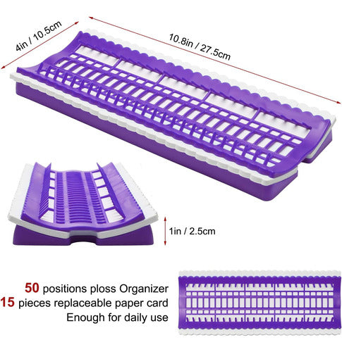 Organizador De Hilo De Bordado Con 15 Tarjetas Y Estantería 1