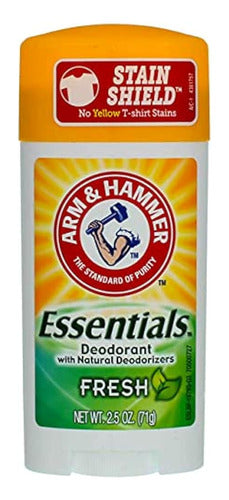 Arm & Hammer Essentials Natural Deodorant Fresh 2.50 Oz (Pack of 3) 0