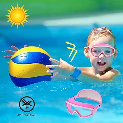 Ruigao Unisex Swimming Goggles for Kids in Pink 5