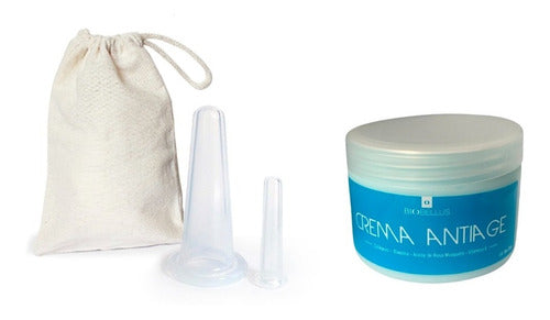 Facial Cupping Massage Set + Anti-Wrinkle Cream 1