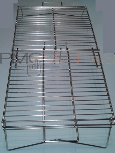 Portable Folding Chromed Wire Grill 66 x 33cm Rectangular by Brogas 4