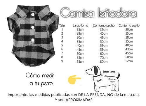 Mascopado Accesorios Camisa Leñadora Escocesa Perros Gatos Invierno Calentita 5