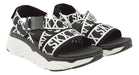 Skechers Women's Max Cushioning Trouble Maker Sandal - Black and White 4