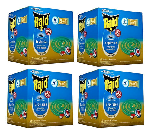 Espirales Raid  Verde Pack X 4 Cajas - 192 Unid - Promo!!! 0