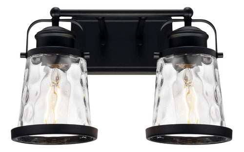 Lucidce 2-light Vanity Lights Black Farmhouse Bathroom Light 0