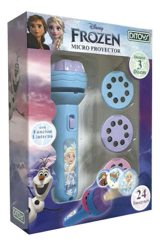 Micro Proyector Linterna Frozen 24 Imagenes Ploppy 692590 2