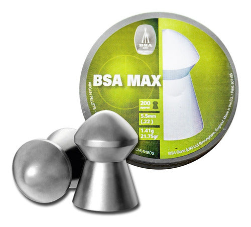 BSA MAX 5.5mm Pellets Tin of 250 0