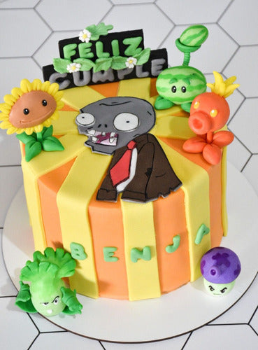 Que Pena Cortarla Tortas Decoradas Plantas Vs Zombies 5