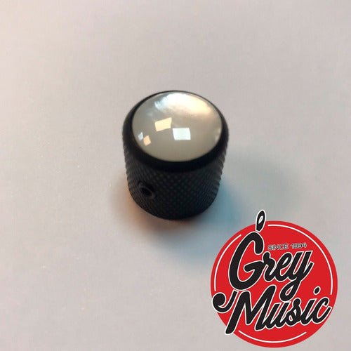 Cool Parts PKM01 BWP Low Profile Metal Knob with White Pearl Head 1