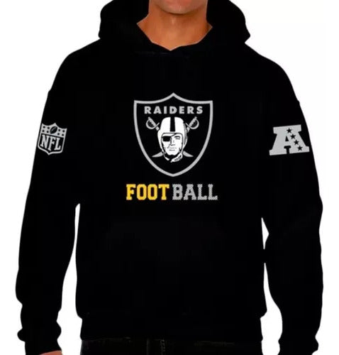 DL Diseño & Estampado Buzo Canguro Sadadera NFL Raiders Oakland Infantil 0