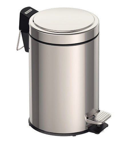 Tramontina Stainless Steel Trash Can Kit 3L + Condor Bathroom Brush 1