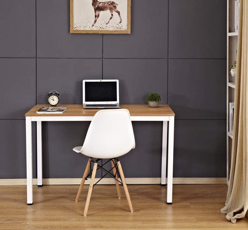 Puro Campo Modern Desks in Iron and Premium Wood - 2m Long 3