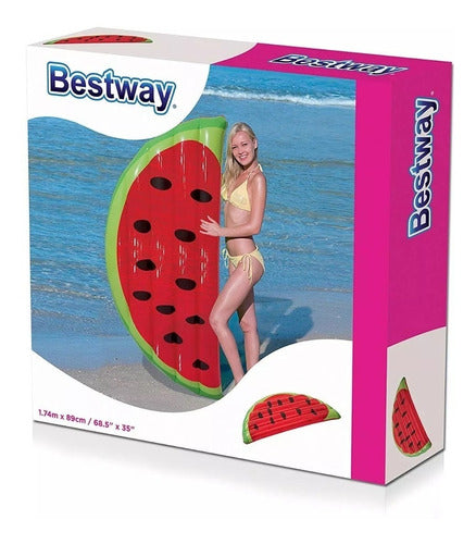 Bestway Inflatable Fruits Float Mattress Pool Raft for Summer Fun 1