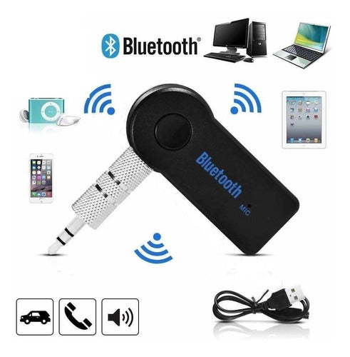 Gran Calidad Receptor Bluetooth Para Auto Color Negro(spica) 2