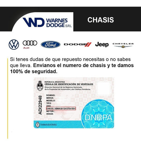 EWA Tensor Correa Pv Gol 1999 2001 2002 2003 2004 2005 1.6 Audi 1