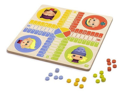 Ludo Y Juego De La Oca 2 En 1 En Madera Eurekakids 0