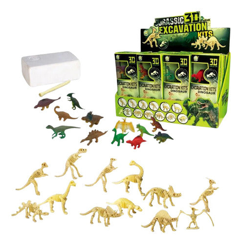 Tiovivo Mini Excavation Kit + Dino + Skeleton Promo 3x2 0