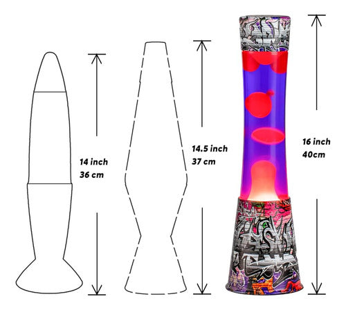 Ahccsd Lámpara De Lava, 16 Pulgadas Grandes Lámparas De Lava 3