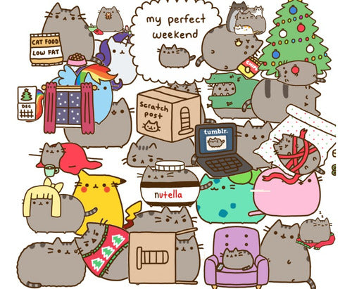 Stickers Calcos Stanley - Gatitos Malvados 53 Piezas 0