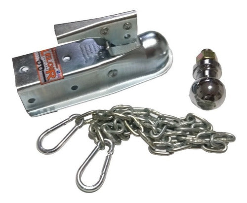 Trailers Leloir Anti-Tip Turtle + Ball + Chain + Carabiner for Trailer 0