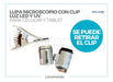 Galileo Lupa Microscopio 60x Con Clip Celular Tablet Luz Led 3