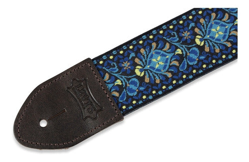 Levy's M8HTV Guitar Strap Blue Details 142cm 3