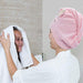 MADHOLLY Package of 3 Microfiber Hair Towels - Turban 3