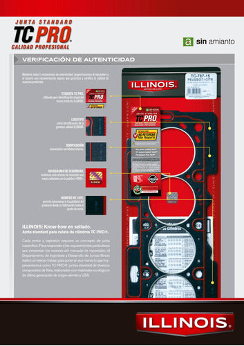 Juntas Illinois Reten Bancada Nissan Tiida 1.8/2.0 - M4R/MR20DE/MR18DE 3