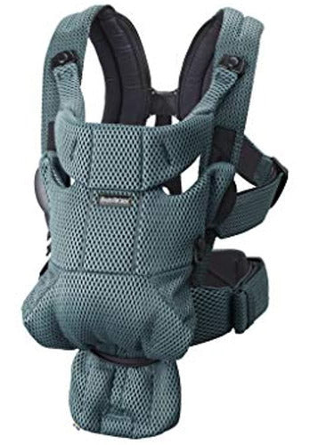 Babybjörn Mochila Porta Bebé Free, Malla 3D, Verde Salvia 0