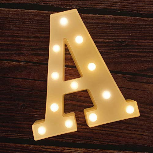 MUMUXI Illuminated LED Letter A for Party, Wedding, Birthday, Christmas, Bar 0