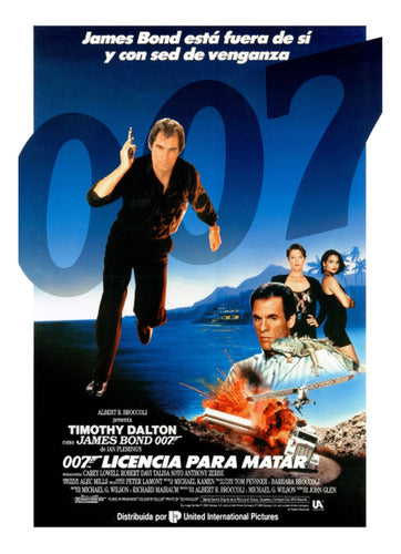 James Bond 007 - Licencia Para Matar 1989 - Lámina 45x30 Cm 0