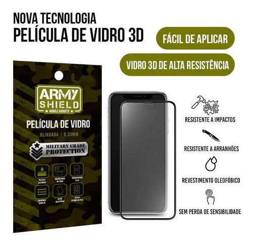 Kit Fone Sem Fio + Capinha Samsung A12 + Película 3d 3