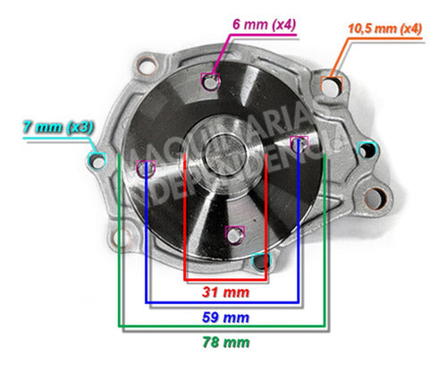 GCT Water Pump for Caterpillar GCT K15 Forklift 1