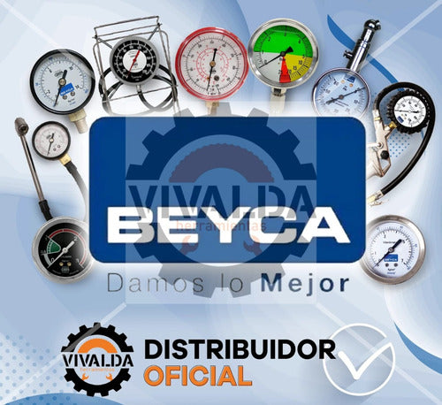 Beyca Manómetro 14 Kg 50mm Rosca 1/8 Inferior 1