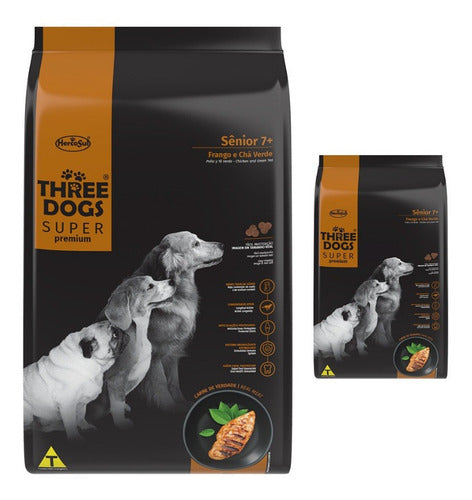 Three Dogs Super Premium Senior 17+3 Kg Con Regalo 0