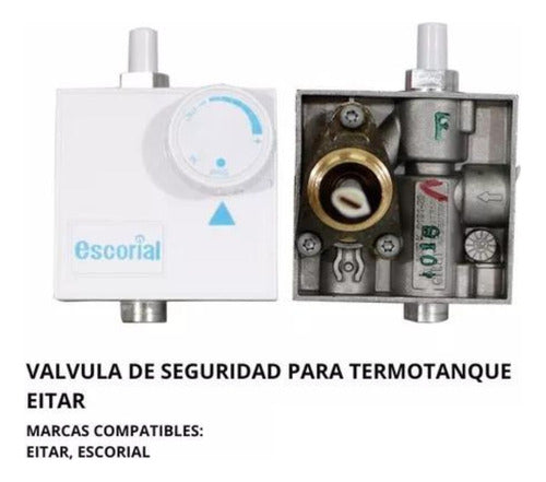 Valvula De Seguridad Termotanque Termostatica Escorial Eitar 1