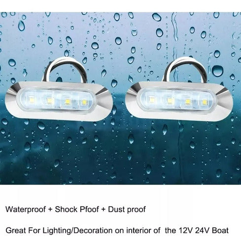 Mixparts Led Courtesy Lights Boat - Cree Led Metal 12 24V White 6